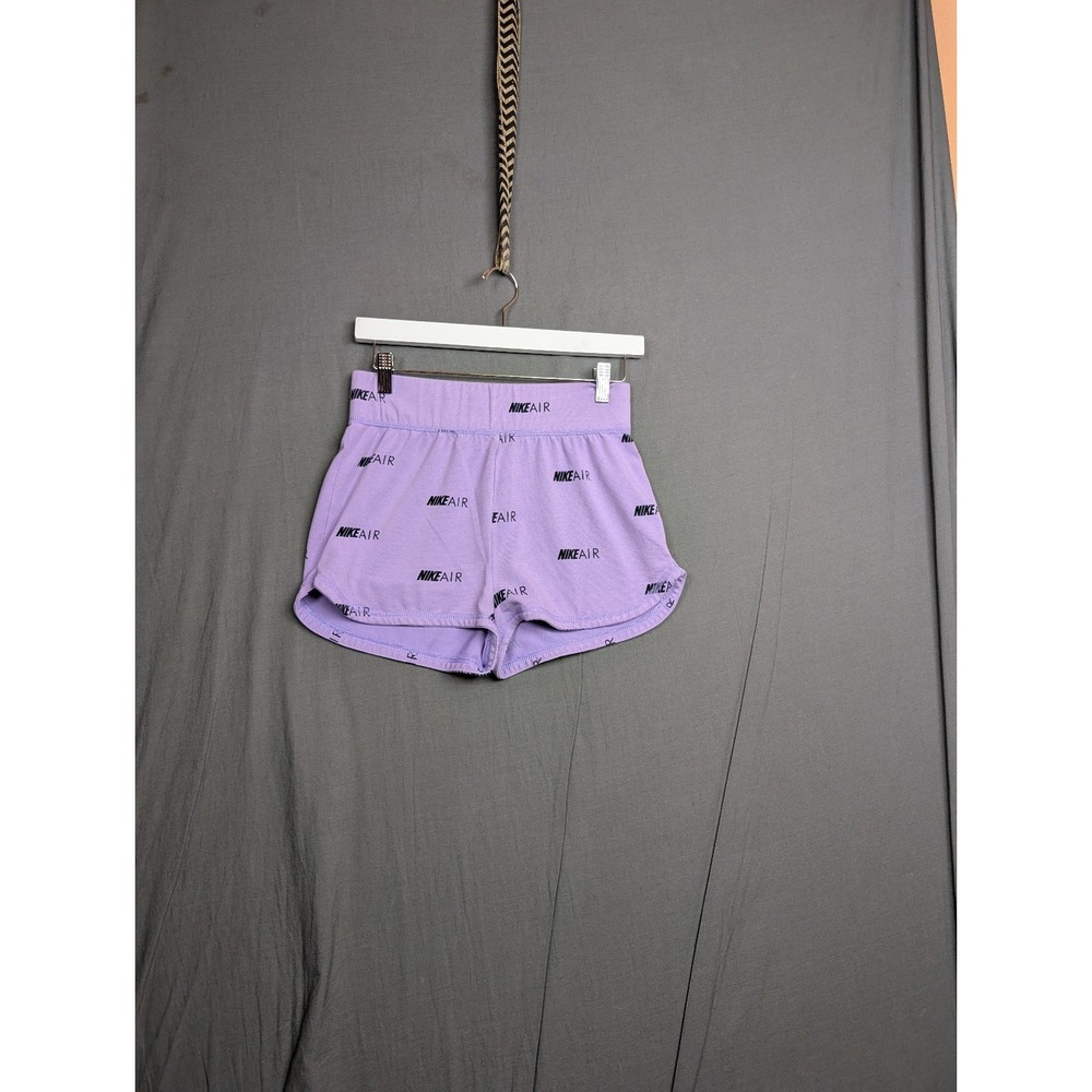 Nike All Over Print Women's Slim Fit Training‎ Running Shorts Purple Black Small